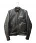 VANSON（バンソン）の古着「MODEL B シングル ライダース」｜ブラック