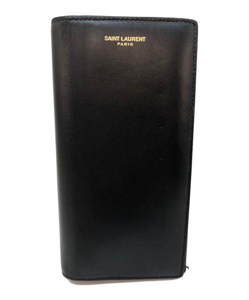 Saint Laurent Paris（サンローランパリ）Saint Laurent Paris (サンローランパリ) 長財布 ブラックの古着・服飾アイテム