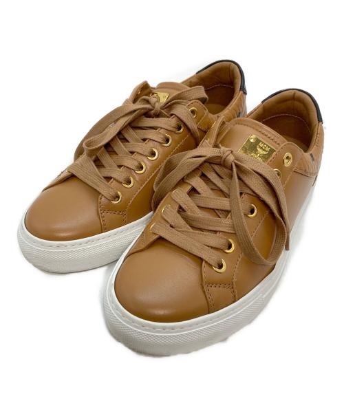 MCM（エムシーエム）MCM (エムシーエム) ローカットスニーカー ブラウン サイズ:37の古着・服飾アイテム