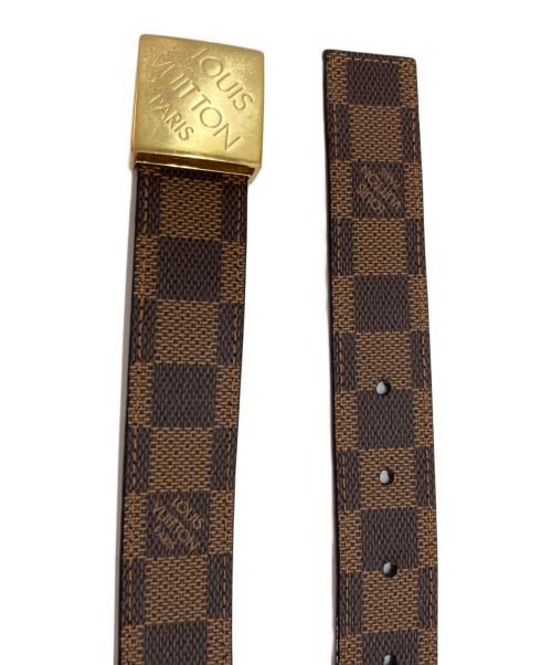 LOUIS VUITTON（ルイ ヴィトン）LOUIS VUITTON (ルイ ヴィトン) ダミエサンチュールキャレ ブラウンの古着・服飾アイテム