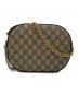 GUCCI（グッチ）の古着「GGスプリーム ミニ チェーンバッグ」｜ベージュ×ブラウン