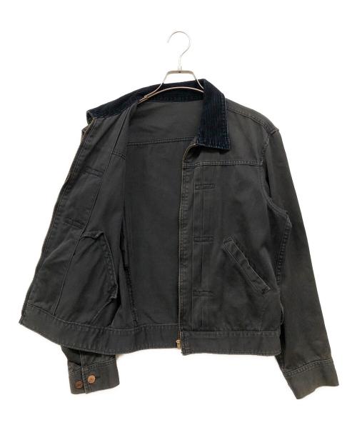 Hysteric Glamour（ヒステリックグラマー）Hysteric Glamour (ヒステリックグラマー) 襟コーデュロイワークジャケット ブラック サイズ:Freeの古着・服飾アイテム