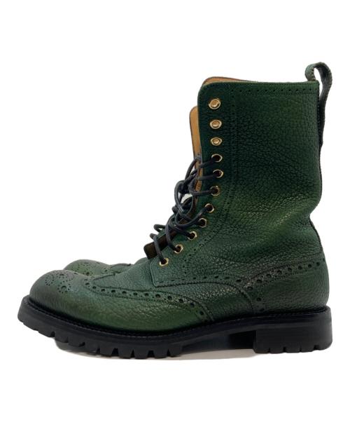 BALLY（バリー）BALLY (バリー) ロングブーツ グリーン サイズ:US 8-1/2 Dの古着・服飾アイテム