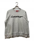 SUPREMEシュプリーム）の古着「20FW Futura Logo Crewneck」｜グレー