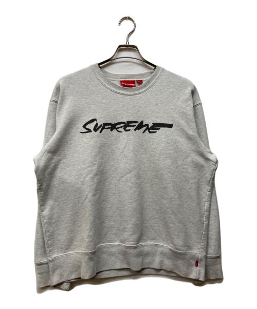SUPREME（シュプリーム）Supreme (シュプリーム) 20FW Futura Logo Crewneck グレー サイズ:Sの古着・服飾アイテム
