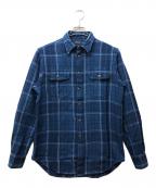 POLO RALPH LAURENポロ・ラルフローレン）の古着「RELAXED FIT インディゴワークシャツ」｜ネイビー