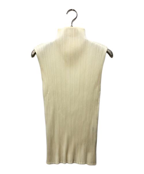 PLEATS PLEASE（プリーツプリーズ）PLEATS PLEASE (プリーツプリーズ) プリーツハイネックカットソー イエロー サイズ:3の古着・服飾アイテム