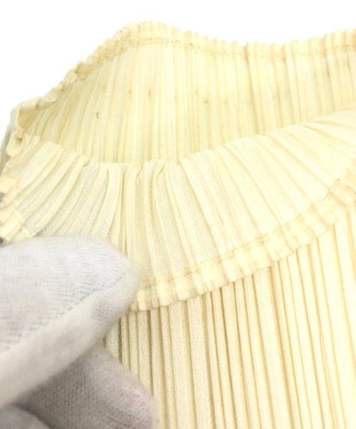PLEATS PLEASE（プリーツプリーズ）PLEATS PLEASE (プリーツプリーズ) プリーツハイネックカットソー イエロー サイズ:3の古着・服飾アイテム