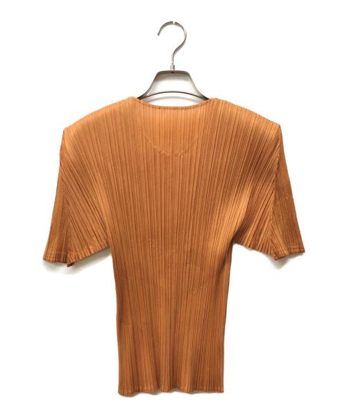 PLEATS PLEASE（プリーツプリーズ）PLEATS PLEASE (プリーツプリーズ) プリーツカットソー オレンジ サイズ:4の古着・服飾アイテム