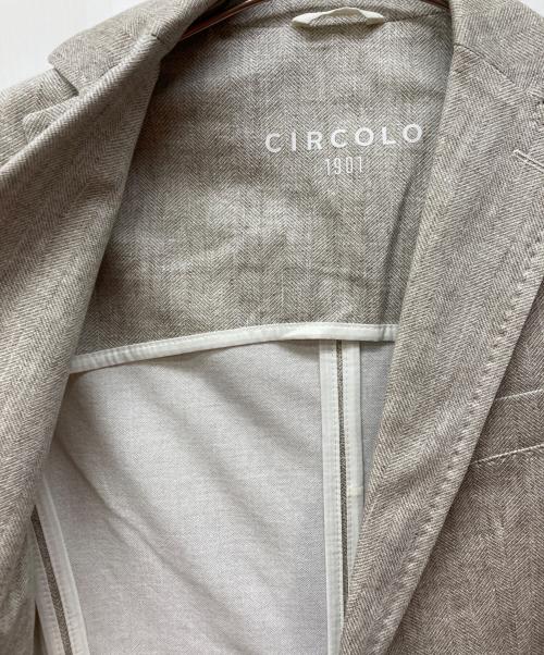 CIRCOLO 1901（チルコロ1901）Circolo 1901 (チルコロ1901) サマージャージーセットアップスーツ アイボリー サイズ:44の古着・服飾アイテム