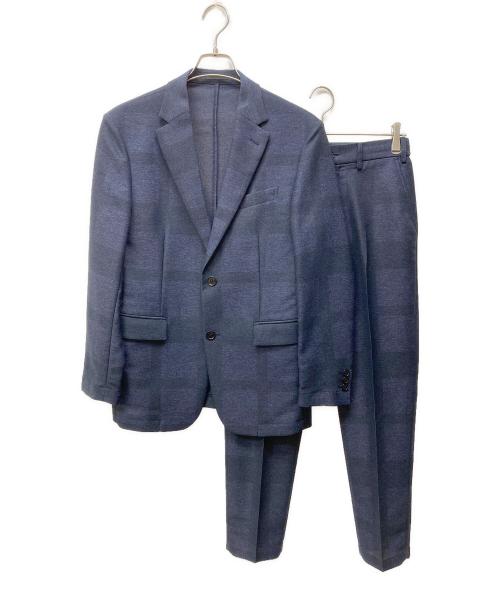 BLACK LABEL CRESTBRIDGE（ブラックレーベル クレストブリッジ）BLACK LABEL CRESTBRIDGE (ブラックレーベル クレストブリッジ) シャドークレストブリッジチェックカラミジャケットセットアップスーツ ネイビー サイズ:Mの古着・服飾アイテム