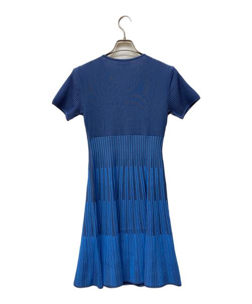 EMPORIO ARMANI（エンポリオ アルマーニ）EMPORIO ARMANI (エンポリオ アルマーニ) ニットワンピース ブルー サイズ:44の古着・服飾アイテム