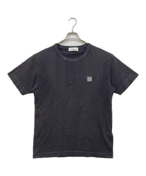 STONE ISLAND（ストーンアイランド）STONE ISLAND (ストーンアイランド) ロゴTシャツ ネイビー サイズ:Lの古着・服飾アイテム