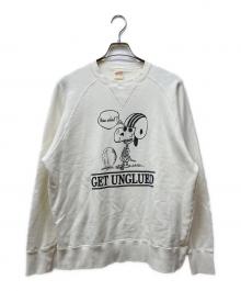 FREERAGE×PEANUTS（フリーレイジ×ピーナッツ）の古着「ラグランスウェット」｜ホワイト