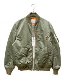 sacai×MADSAKI（サカイ×マドサキ）の古着「22AW Nylon Twill Blouson」｜オレンジ