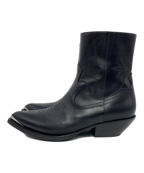 CELINE（セリーヌ）CELINE (セリーヌ) レオン ジップドブーツ ブラック サイズ:40の古着・服飾アイテム