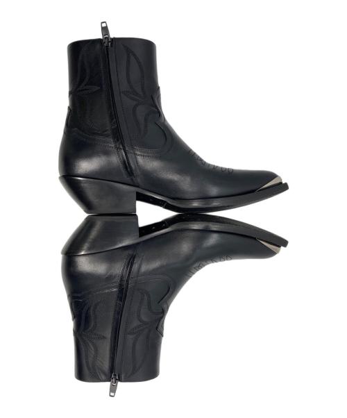 CELINE（セリーヌ）CELINE (セリーヌ) レオン ジップドブーツ ブラック サイズ:40の古着・服飾アイテム