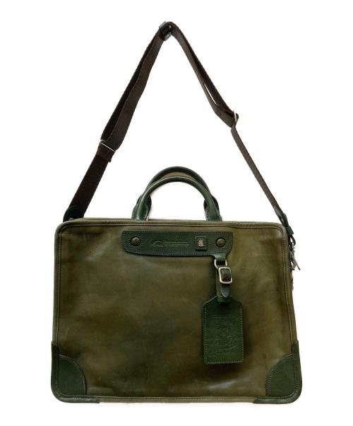 corbo（コルボ）CORBO (コルボ) レザー2wayビジネスバッグ グリーンの古着・服飾アイテム