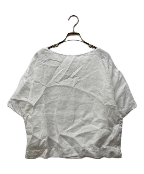 grin（グリン）grin (グリン) リネンブラウス ホワイト サイズ:2の古着・服飾アイテム