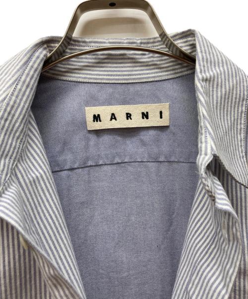 MARNI（マルニ）MARNI (マルニ) ストライプシャツ ブルー サイズ:46の古着・服飾アイテム