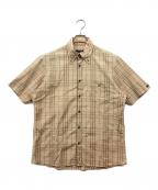 BURBERRY BLACK LABELバーバリーブラックレーベル）の古着「チェック柄ボタンダウンシャツ」｜ベージュ