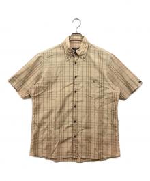 BURBERRY BLACK LABEL（バーバリーブラックレーベル）の古着「チェック柄ボタンダウンシャツ」｜ベージュ