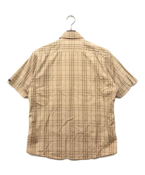 BURBERRY BLACK LABEL（バーバリーブラックレーベル）BURBERRY BLACK LABEL (バーバリーブラックレーベル) チェック柄ボタンダウンシャツ ベージュ サイズ:3の古着・服飾アイテム