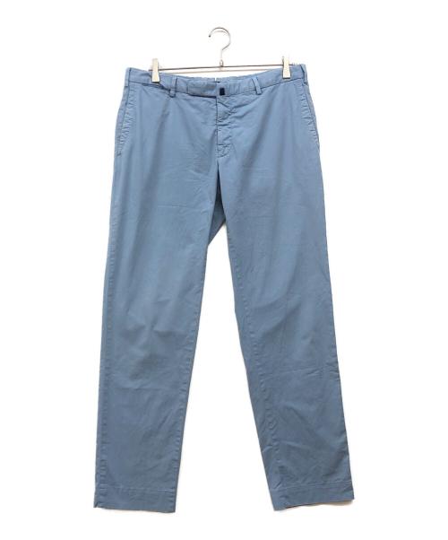 INCOTEX（インコテックス）INCOTEX (インコテックス) HIGH COMFORT コットントラウザー ブルー サイズ:52の古着・服飾アイテム