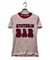 Hysteric Glamour（ヒステリックグラマー）の古着「HYSTERIC BAR プリントTシャツ」｜ピンク