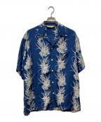 SCHOTT BROS.ショット）の古着「RAYON SHIRT CACTUS」｜ブルー