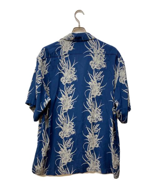 SCHOTT BROS.（ショット）SCHOTT BROS. (ショット) RAYON SHIRT CACTUS ブルー サイズ:xlの古着・服飾アイテム