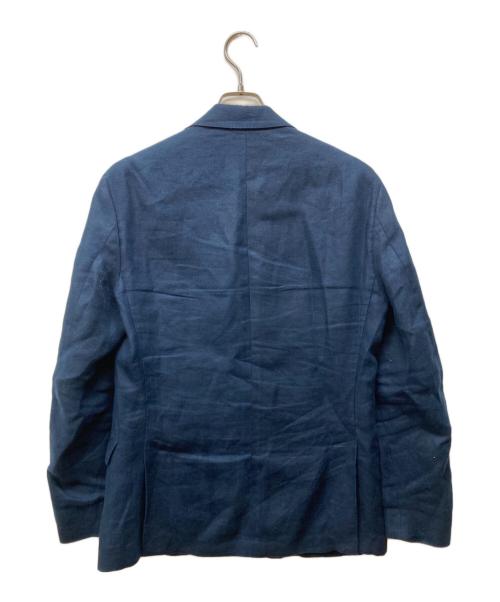 POLO RALPH LAUREN（ポロ・ラルフローレン）POLO RALPH LAUREN (ポロ・ラルフローレン) リネンテーラードジャケット ブルー サイズ:38Sの古着・服飾アイテム