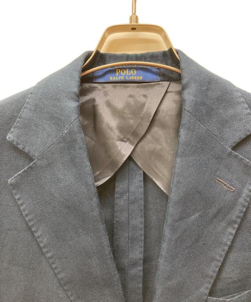 POLO RALPH LAUREN（ポロ・ラルフローレン）POLO RALPH LAUREN (ポロ・ラルフローレン) リネンテーラードジャケット ブルー サイズ:38Sの古着・服飾アイテム