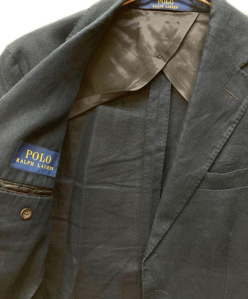 POLO RALPH LAUREN（ポロ・ラルフローレン）POLO RALPH LAUREN (ポロ・ラルフローレン) リネンテーラードジャケット ブルー サイズ:38Sの古着・服飾アイテム