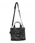 MARC JACOBS (マークジェイコブス) キャンバス2WAYハンドバッグ ブラック：9000円