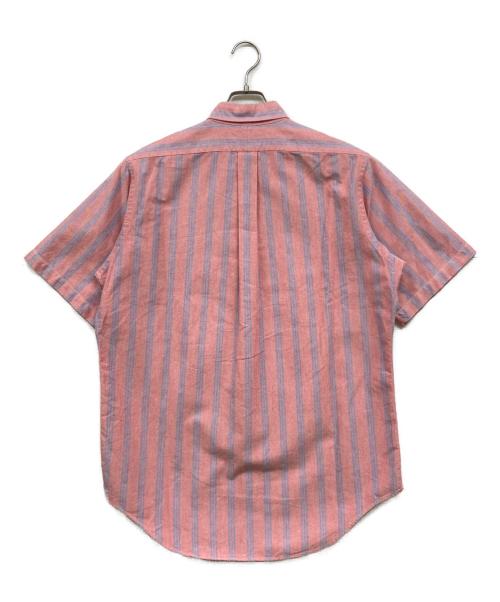POLO RALPH LAUREN（ポロ・ラルフローレン）POLO RALPH LAUREN (ポロ・ラルフローレン) 半袖ボタンダウンシャツ ピンク×ブルー サイズ:Lの古着・服飾アイテム