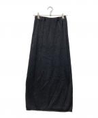 wa...Lanceワランス）の古着「paper knit skirt」｜ブラック