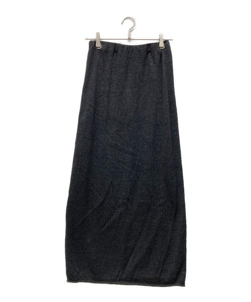 wa...Lance（ワランス）wa...Lance (ワランス) paper knit skirt ブラック サイズ:FREEの古着・服飾アイテム