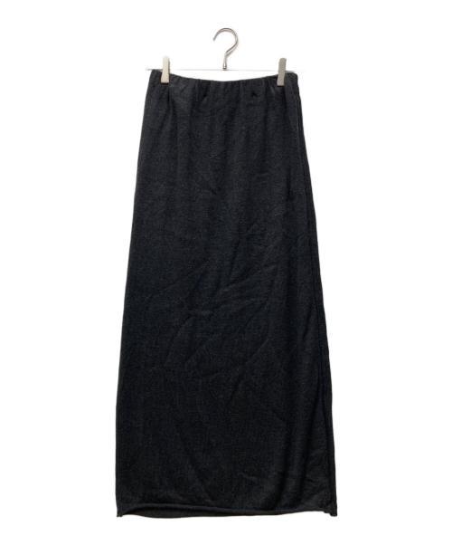 wa...Lance（ワランス）wa...Lance (ワランス) paper knit skirt ブラック サイズ:FREEの古着・服飾アイテム