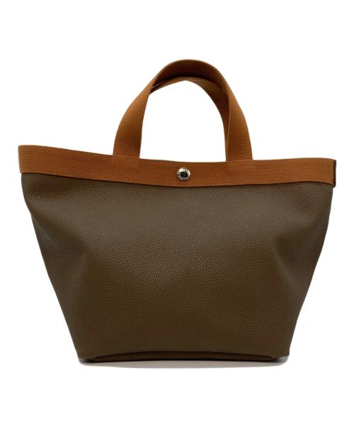 Herve Chapelier（エルベシャプリエ）Herve Chapelier (エルベシャプリエ) コーテッドキャンバススクエアトートB5サイズM トープ×ヴィゴーニュの古着・服飾アイテム