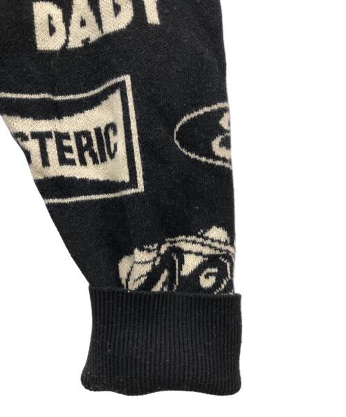 hysterics（ヒステリックス）hysterics (ヒステリックス) CLASSIC HYS柄 セーター ブラック サイズ:XLの古着・服飾アイテム