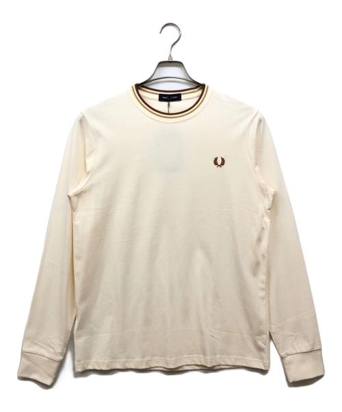 FRED PERRY（フレッドペリー）FRED PERRY (フレッドペリー) Twin Tipped Long Sleeve T-Shirt ベージュ サイズ:Mの古着・服飾アイテム