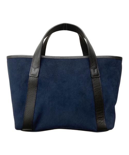 PELLE MORBIDA（ペッレモルビダ）PELLE MORBIDA (ペッレモルビダ) Tela Marina スエードミニトートバッグ ネイビーの古着・服飾アイテム