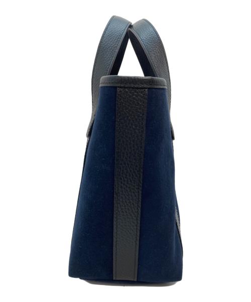 PELLE MORBIDA（ペッレモルビダ）PELLE MORBIDA (ペッレモルビダ) Tela Marina スエードミニトートバッグ ネイビーの古着・服飾アイテム