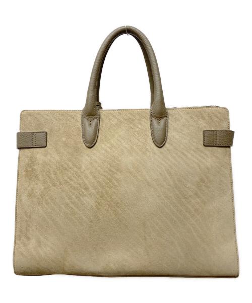 PELLE MORBIDA（ペッレモルビダ）PELLE MORBIDA (ペッレモルビダ) Biarritz スエードボストンバッグ ベージュの古着・服飾アイテム