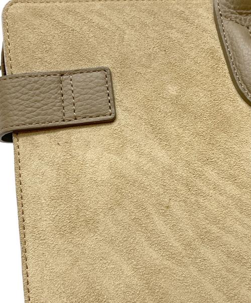 PELLE MORBIDA（ペッレモルビダ）PELLE MORBIDA (ペッレモルビダ) Biarritz スエードボストンバッグ ベージュの古着・服飾アイテム