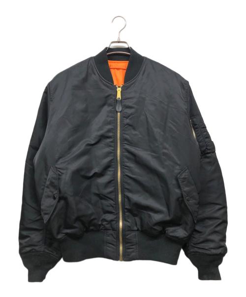 ALPHA INDUSTRIES（アルファインダストリーズ）ALPHA INDUSTRIES (アルファインダストリーズ) MA-1フライトジャケット ブラック サイズ:XLTの古着・服飾アイテム