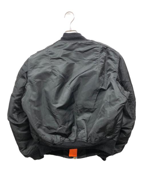 ALPHA INDUSTRIES（アルファインダストリーズ）ALPHA INDUSTRIES (アルファインダストリーズ) MA-1フライトジャケット ブラック サイズ:Lの古着・服飾アイテム