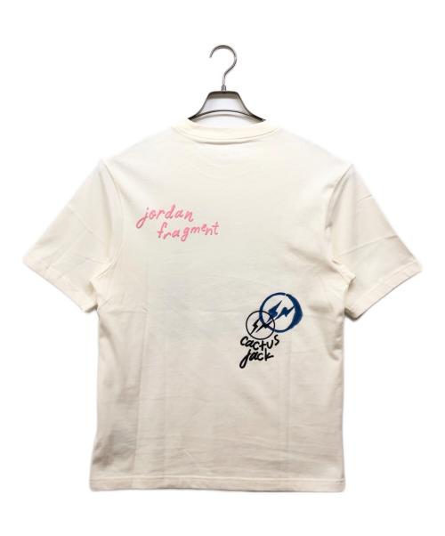JORDAN（ジョーダン）JORDAN (ジョーダン) FRAGMENT DESIGN (フラグメントデザイン) TRAVIS SCOTT (トラヴィススコット) 半袖カットソー ホワイト サイズ:Sの古着・服飾アイテム
