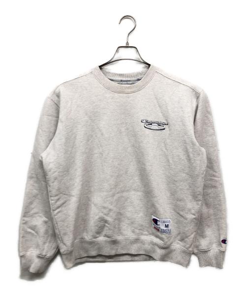 Champion（チャンピオン）Champion (チャンピオン) Supreme (シュプリーム) クルーネックスウェット グレー サイズ:Mの古着・服飾アイテム